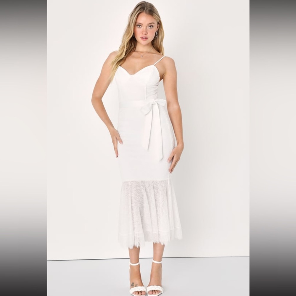 Brand new lulus white dress